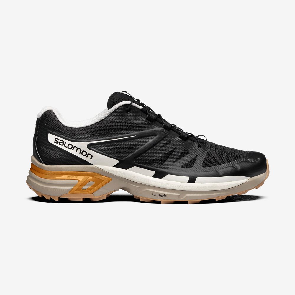 SALOMON XT-WINGS 2 Philippines - Men's Sneakers - Black / Gold | 317280-FDB